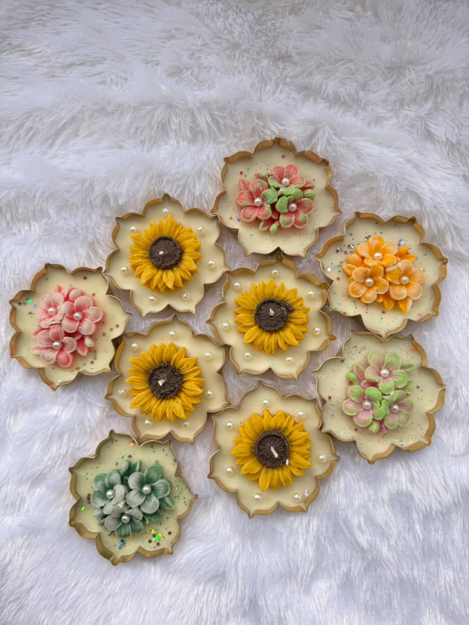 Sunflower Urli Candles